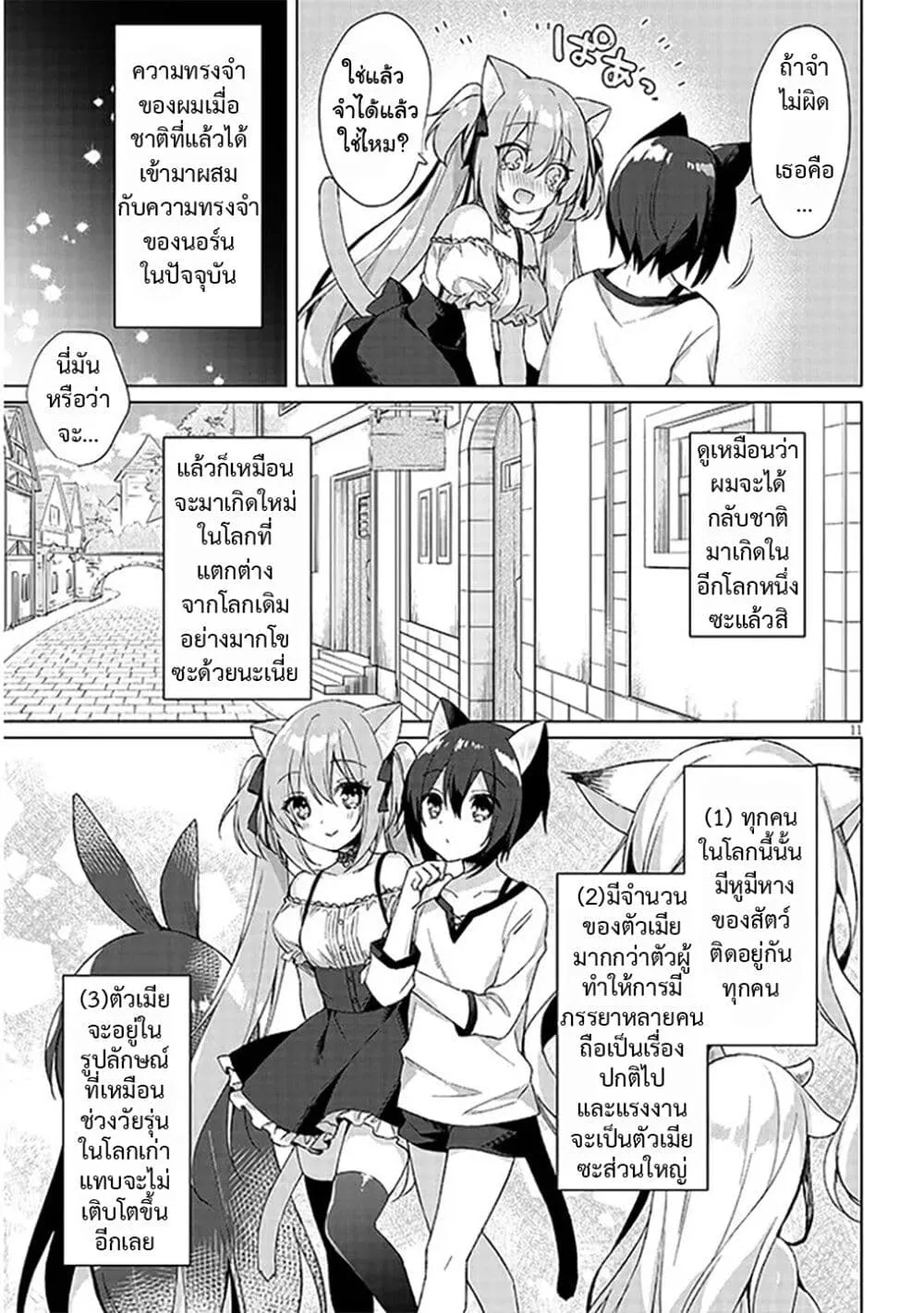 Boku no Risou no Isekai Seikatsu – Tensei shitara Kemomimi Musume Darake no Sekai de Harem ni - หน้า 9